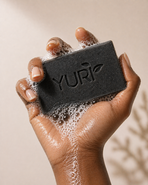Bamboo Charcoal Soap Bar – Detoxifying & Pore-Purifying Cleanser