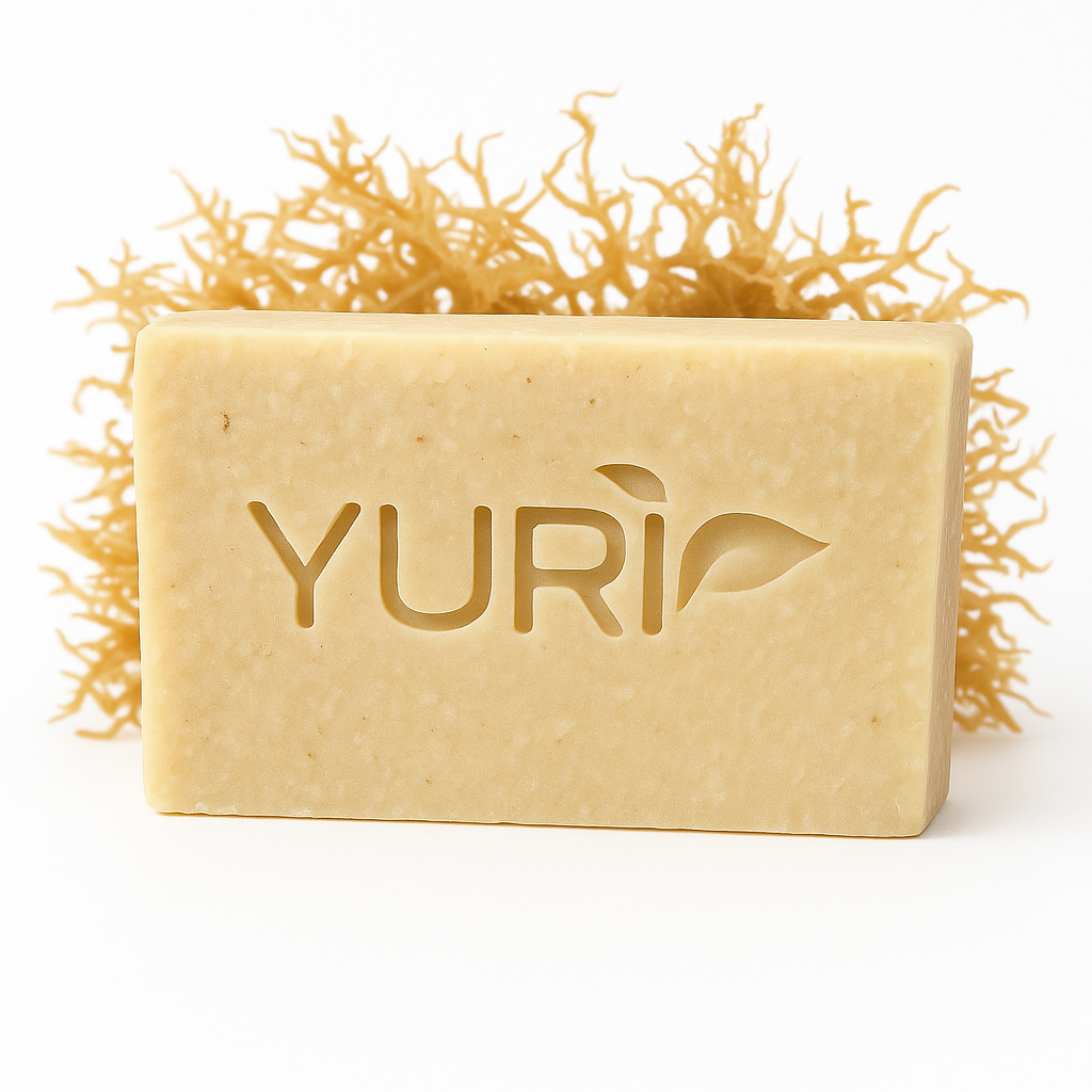 YURI Sea Moss Soap Bar – Mineral-Rich & Skin-Restoring Superfood Cleanser